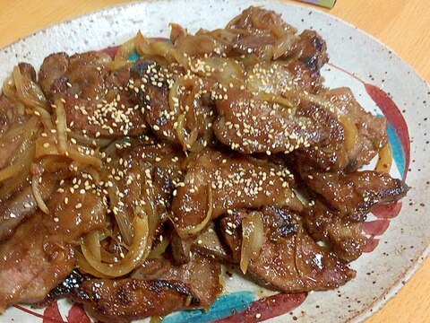 この味！レバニラならずレバ玉炒め